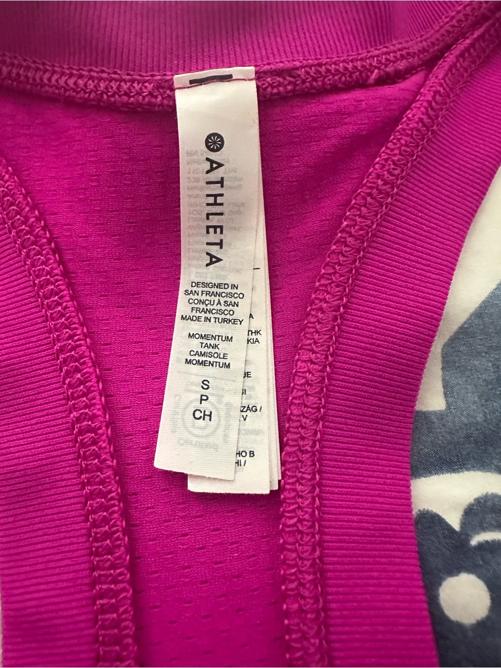 Athleta Fuchsia Racerback Tank Top - Picture 2 of 2